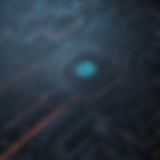 Abstract Lines Symbolizing Cyber Security and Data Analysis