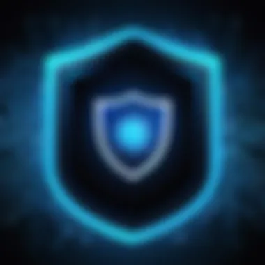 Safeguarding Against Cyber Threats Digital shield protecting data