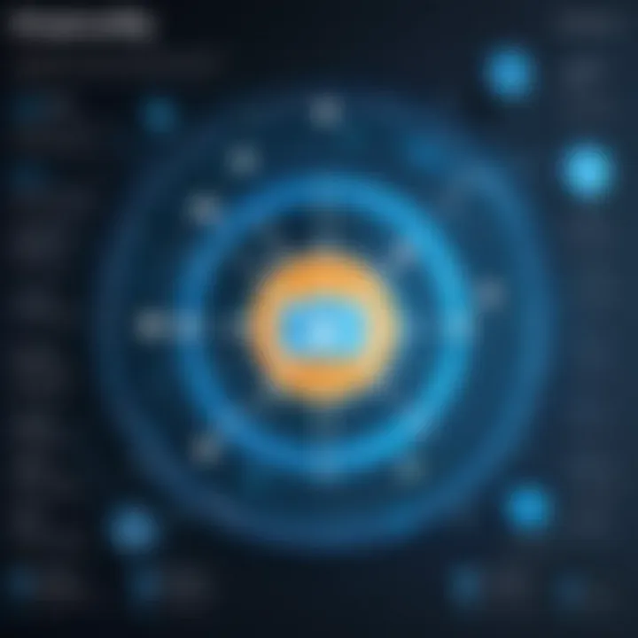 Infographic showing challenges faced by the Internet Layer in cybersecurity