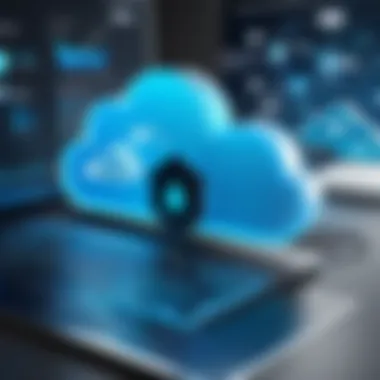 Security Features of Cloud VPN Diagram illustrating security features of cloud VPN
