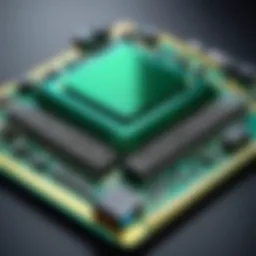 Illustration depicting the architecture of cache memory within a computer system.