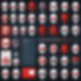 Visual representation of various malware types with distinct characteristics