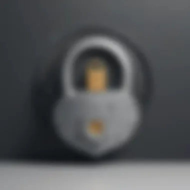 Digital Lock Symbolizing Cyber Security