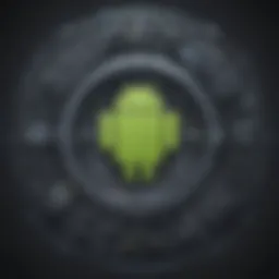 Intriguing Android security concept illustration