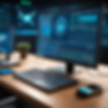 Advanced Threat Detection Technologies Illustration showcasing advanced threat detection technologies