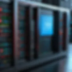 A secure server environment showcasing advanced protection measures