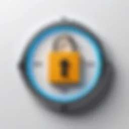 A secure lock symbolizing password protection