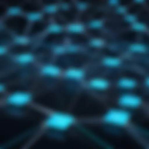 Abstract representation of TCP network connections