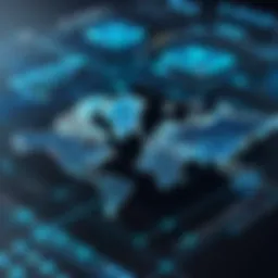A visual representation of a secure digital network