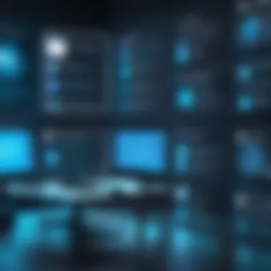 Illustration of various cybersecurity service types