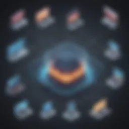 Illustration showing IP address geolocation techniques