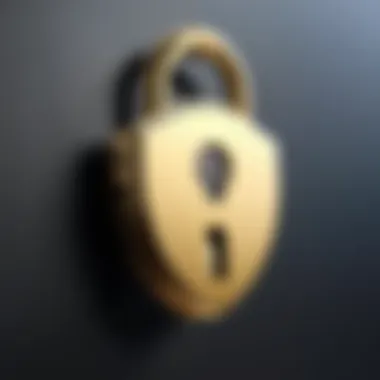 Digital Lock and Key Symbolizing Encryption