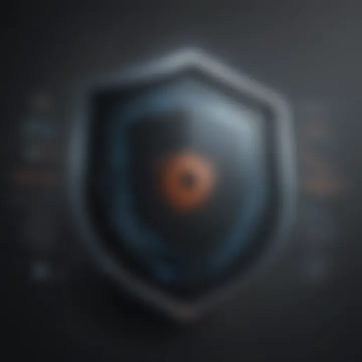 Digital Shield for Cyber Security Concept