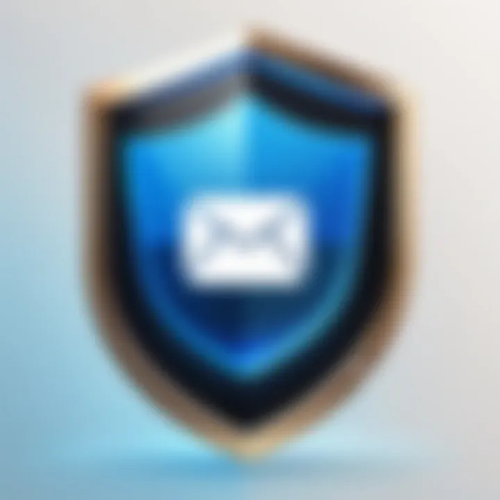 Illustration of a shield protecting an email icon