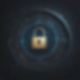 Abstract representation of encryption technology