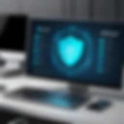 Visual representation of a secure VPN connection