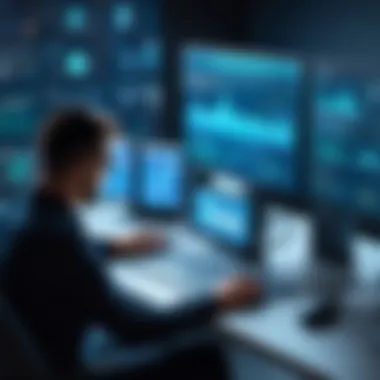 Role of Advanced Analytics in Threat Detection A diagram illustrating advanced analytics in cybersecurity threat detection