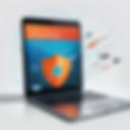 Illustration depicting the rise of mobile phishing attacks