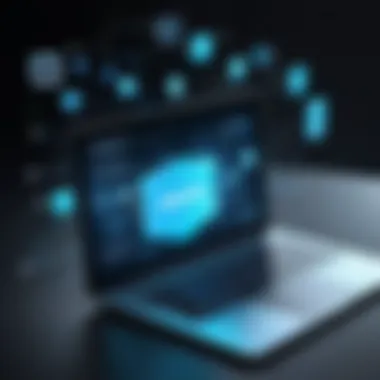 Graphic representation of SMS interception techniques