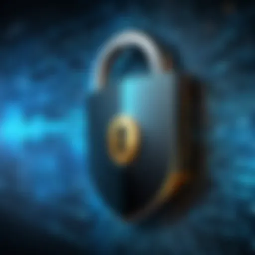 Abstract digital security concept