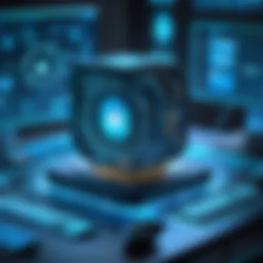 Integration of Automation in Cybersecurity A conceptual image depicting the integration of automation in cybersecurity operations
