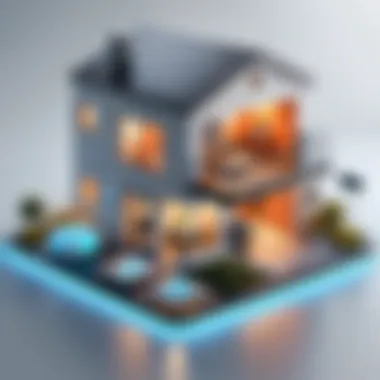 Illustration showcasing smart home automation powered by IoT technology