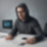 Illustration depicting inadvertent insider threat in cybersecurity