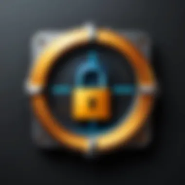 Symbol of Digital Rights Management A digital lock symbolizing the concept of Digital Rights Management.