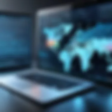 Cyber Threats in Digital Communication Infographic illustrating cyber threats targeting emails