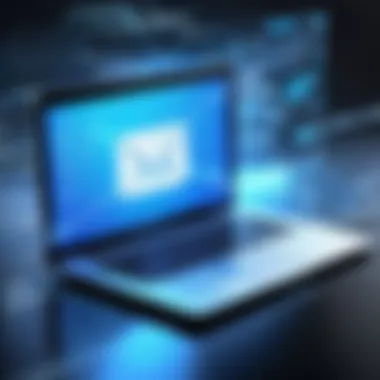 Technologies Safeguarding Email Communications Illustration of protective technologies for emails