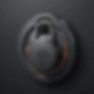 Virtual Lock - Cybersecurity Illustration