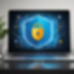 Secure digital connection through VPN in California