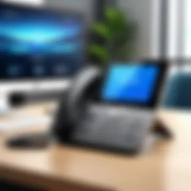 Illustration of benefits and advantages of using IP telephony.