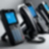 Diverse range of IP phone models showcasing modern designs.