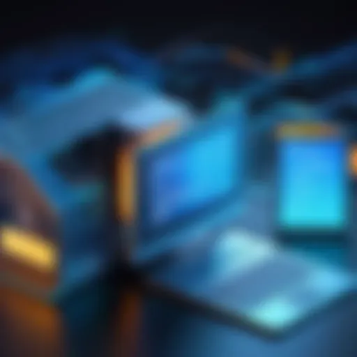 Abstract representation of digital privacy protection