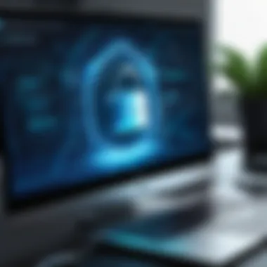 Enhancing Online Security with Proxy Servers Illustration showing online security enhancement