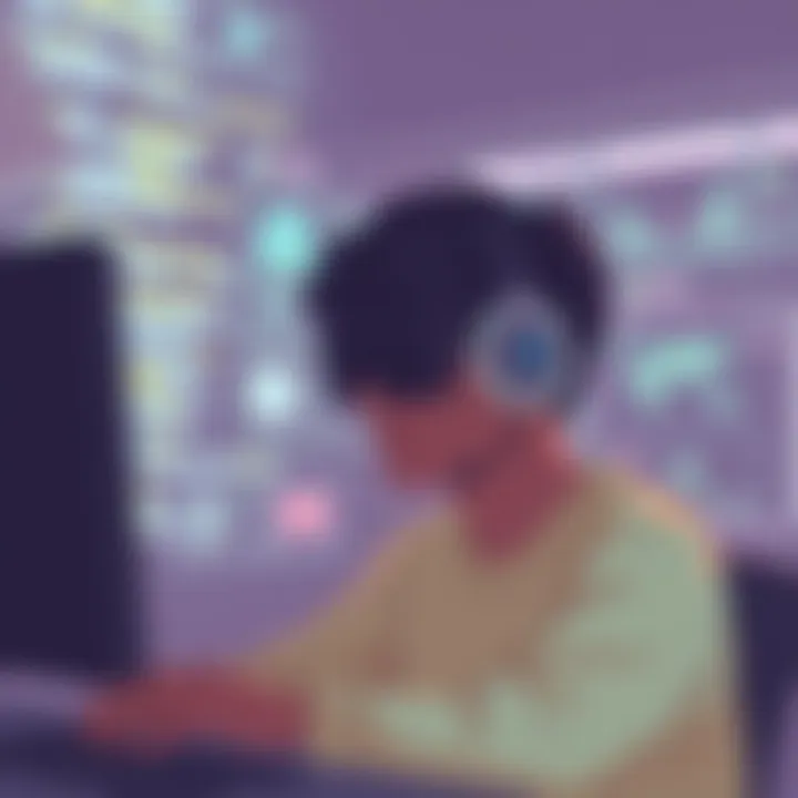 Enhancing Skills in Cybersecurity A person engaged in cybersecurity training