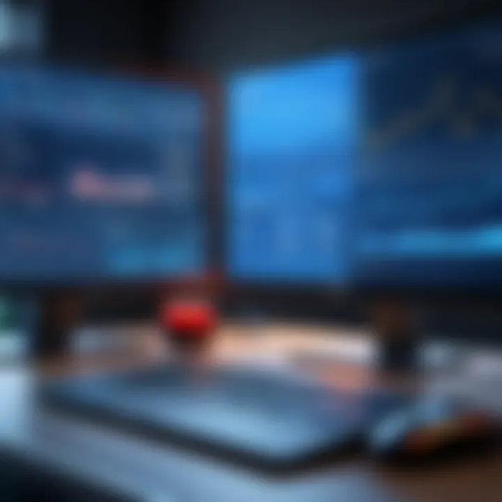 Intrusion detection system dashboard with real-time threat monitoring.