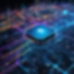 Abstract representation of remote internet connectivity