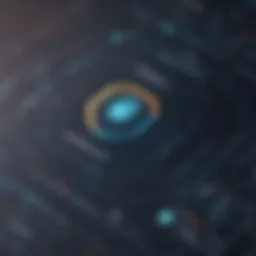 Abstract Visualization of SSO Login Concept