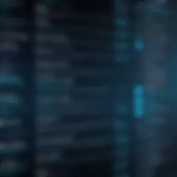 An abstract representation of various cybersecurity threats