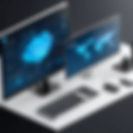 Visual representation of remote access VPN technology