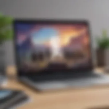 Fortnite Logo on MacBook Air