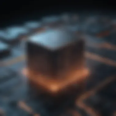 Digital Fortress of Cybersecurity Abstract concept of digital fortress representing cybersecurity