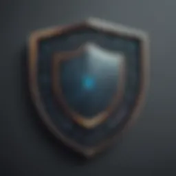 Shield with Tech Symbols