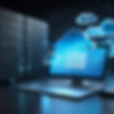 Data Encryption Techniques in Cloud Management Visual representation of data encryption methods used in cloud management.