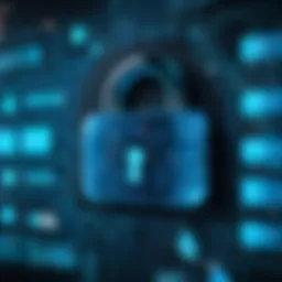 Secure digital locks representing healthcare data protection
