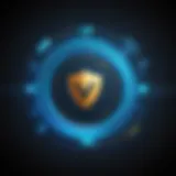 A secure network symbol representing VPN technology