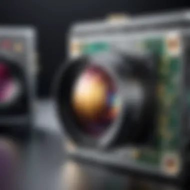 Advanced Sensor Technology in Net Cameras Close-up view of advanced sensor technology in net cameras