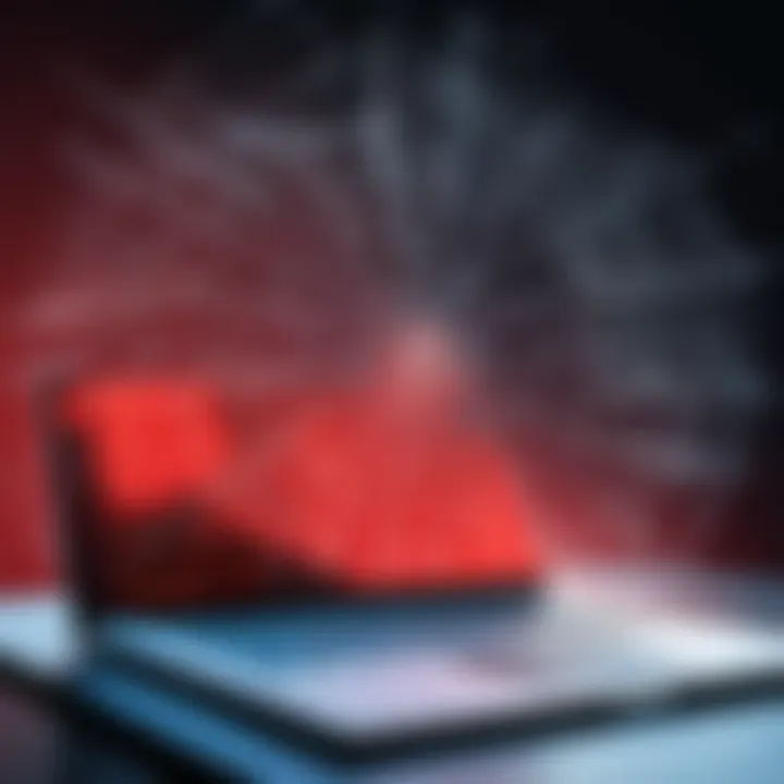 Illustration showcasing the intricate web of ransomware attacks